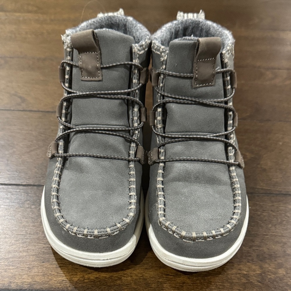 Hey Dude Gray Lace Up Boots